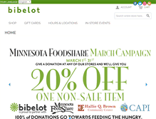 Tablet Screenshot of bibelotshops.com